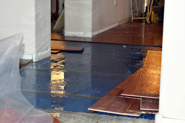 Professional Water Damage Restoration technician working in Lebanon, ME